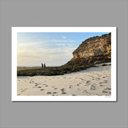 A3 Wall Calendar: Captivating Vistas featuring a rugged coastline scene with couple silhouetted in the distance 