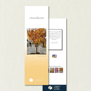 Autumn Paper Bookmark: Yellow Ash, featuring a glorious Yellow Ash tree lining the street outside a pretty cottage