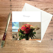 Thinking of You Card: Vase of Flowers